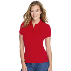 Polo Mujer Cuello y Mangas Acanalados
