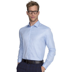 Camisa de Tejido Texturizado con Corte Clásico