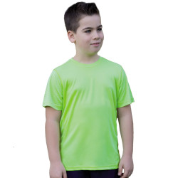Camiseta de Manga Corta para Niños Poliéster Técnica