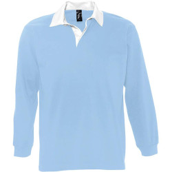 Polo Unisex Manga Larga Con Tapacosturas