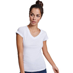 Camiseta para Mujer de Algodón Blanca
