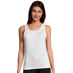 Camiseta de mujer técnica de tirantes Sol's SPORTY TT W blanca