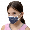 Mascarilla algodón orgánico reversible pequeña circus beige y space navy homologada con protección +90%