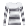 Camiseta de mujer manga larga a rayas Sol's MATELOT LSL W
