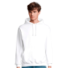 Sudadera con capucha Sol's CONDOR tallas grandes blanca