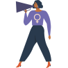 Camiseta oversize hombre para el día de la mujer diseño Chica Hablando