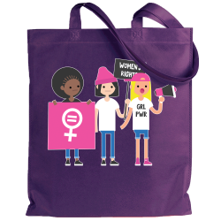Tote bag para el día de la mujer diseño Amigas