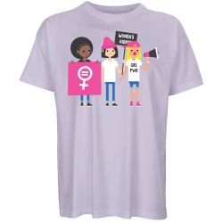 Camiseta oversize hombre para el día de la mujer diseño Amigas