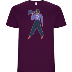 Camiseta unisex para el día de la mujer diseño Chica Hablando