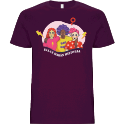 Camiseta unisex para el día de la mujer diseño Ellas Harán Historia