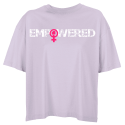 Camiseta oversize mujer para el día de la mujer diseño Empowered
