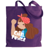 Tote bag para el día de la mujer diseño Girl Power