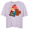Camiseta oversize mujer para el día de la mujer diseño Girl Power