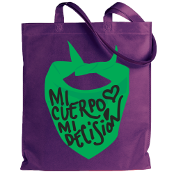 Tote bag para el día de la mujer diseño Mi Cuerpo Mi Decisión