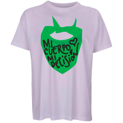 Camiseta oversize hombre para el día de la mujer diseño Mi Cuerpo Mi Decisión
