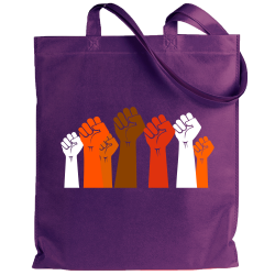 Tote bag para el día de la mujer diseño Puños