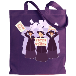 Tote bag para el día de la mujer diseño Vote