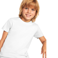 Camiseta niño blanca Roly Stafford urgente