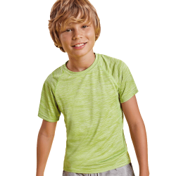 Camiseta técnica jaspeada Roly AUSTIN K, niño transpirable