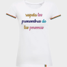 Camiseta rainbow mujer para el orgullo LGBTIQA+ diseño Respeta