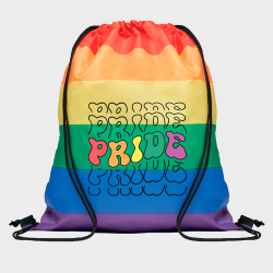 Mochila de cuerdas para el orgullo LGBTIQA+ diseño Stop Odio