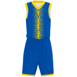 Conjunto de baloncesto sublimado modelo Pixels