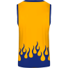 Conjunto de baloncesto sublimado modelo Fuego