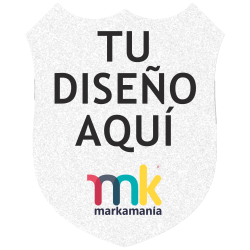 Parche FIBERPLUS Acabado Mate Personalizable con Forma de Escudo 3