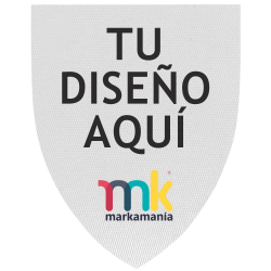 Parche SATÍN Forma de Escudo Acabado Mate