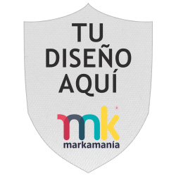 Parche SATÍN con Forma de Escudo de Color con Acabado Mate