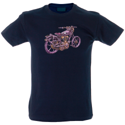 Camiseta hombre moto retro