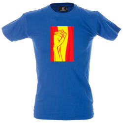 Camiseta hombre puño en bandera Española