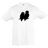 Camiseta infantil pareja aves