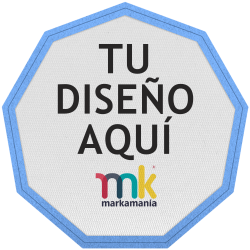 Parche Satín Flock Plantilla Nonágono Personalizable