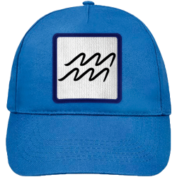 Gorra infantil con parche Símbolo Acuario