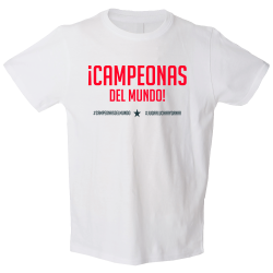 Camiseta algodón infantil Campeonas Del Mundo