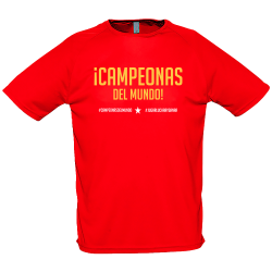 Camiseta poliéster infantil Campeonas Del Mundo