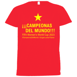 Camiseta poliéster unisex Campeonas Del Mundo 2023