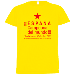 Camiseta poliéster unisex España Campeona Del Mundo