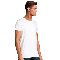 Camiseta ajustada tallas grandes 3XL Sol's CRUSADER blanca