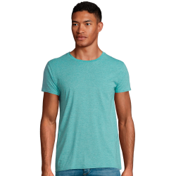 Camiseta ajustada tallas grandes Sol's CRUSADER colores jaspeados