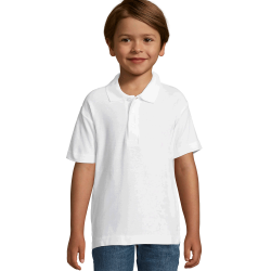 Polo infantil Sol's SUMMER II K blanco