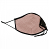 Mascarilla algodón orgánico reversible grande full dot pink y sun black homologada con protección +90%