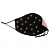 Mascarilla algodón orgánico reversible grande full dot pink y sun black homologada con protección +90%