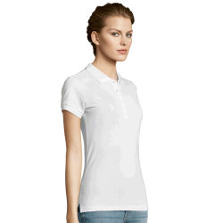 Polo piqué de mujer Sol's PEOPLE W blanco