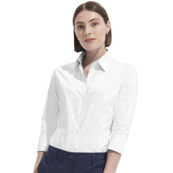 Camisa ajustada de mujer 3XL Sol's EFFECT W blanca