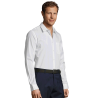Camisa ajustada talla grande Sol's BALTIMORE FIT blanca