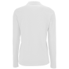 Polo manga larga de mujer tallas grandes Sol's PERFECT LSL W blanco