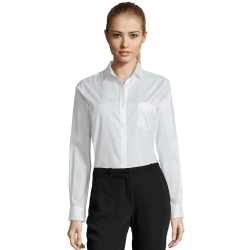 Camisa talla grande Sol's BUSINESS W blanco