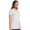 Polo de mujer tallas grandes Sol's OWEN W blanco